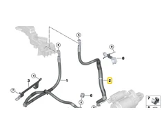 BMW Šuolio Kabeliai G30 G11 G12 G14 G15 Originalus 12427934421