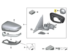BMW G30 G31 G32 G11 G12 Dešinės Palaikymo Žiedo Originalus 51167418814