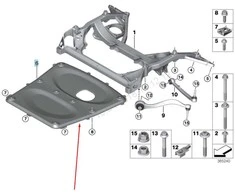 BMW Sustiprinimo Plokštė F87 M2 F80 M3 F82 M4 Originalus 31102284631