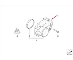 BMW Throttle Housing Assy 1 E87 3 E46 E90 E91 Originalus 13541439224