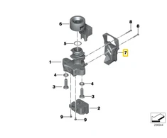 Bmw UŽDEGIMO DANGTELIS K25 K40 K43 K70 K71 K72 K73 K75 Originalus 51257677808