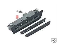 BMW Valdymo Elementas Driver Assist Sistemos F10 F11 F07 Originalus 61319279306