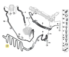 BMW Valdymo Pavarų Žiedas E90 E91 E92 E93 2004-2013 Originalus 17217795456