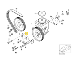 Bmw Valdymo Sraigto Siurblio Laikiklis Originalus 32412247556
