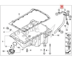 BMW Variklio Alyvos Matuoklio Kreipiamasis Vamzdelis E87 E90 E91 Originalus 11437794615