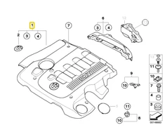 Bmw Variklio Dangos Originalus 11147807243