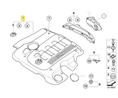 Bmw Variklio Dangos Originalus 11147807243