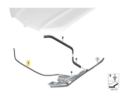 BMW Variklio Gaubto Antgalio Apsauga X7 G07 11 2017 12 2019 Originalus 51767495997