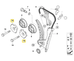 BMW Variklio Grandinės Rato Palaikymas Originalus 11367540442