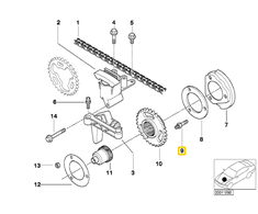 BMW Variklio Išmetimo VANOS Laiko Sraigto Bolto Originalus 11361436675