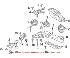 BMW Variklio Palaikymo Šarnyras Kairys G20 G30 G31 Originalus 22116861555