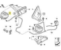 BMW Variklio Stovės Atrama Dešinė 7 E65 22116770796