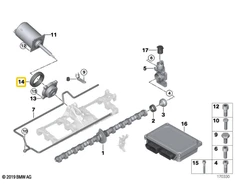 BMW Variklio Valvetronic Aktuatoriaus Antžio Žiedo Originalus 07119903596