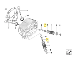 BMW Varomatis Valvos Stemplės Antspaudas Originalus 11341340849