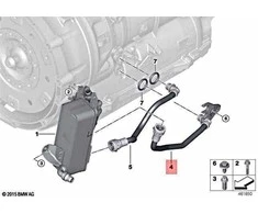 BMW Važiuoklės Aukštinimo Vamzdis Grįžtimo Originalus 17228597825
