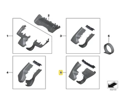 BMW Veidrodis Bazės Dėklas G14 F91 F92 G15 G16 Originalus 51169108974