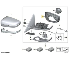Bmw Veidrodžio Atraminis Žiedas G20 G21 51167498197