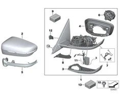 Bmw Veidrodžio Atraminis Žiedas G20 G21 Originalus 51167498198