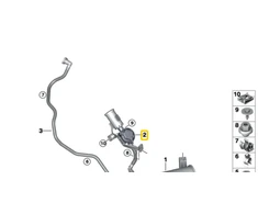 BMW Ventilation line w/leak diagnosis module Originalus 16137440377 8' G14 (10/2017 — 12/2019) 8' F91 M8 (12/2017 — 12/2019) 8' G15 (10/2017 — 12/2019) 8' F92 M8 (11/2017 — 12/2019) 8' G16 Gran Coupé (05/2018 — 12/2019) 8' F93 M8 (10/2018 — 12/2019)