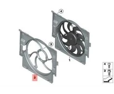 Bmw Ventiliatoriaus Gaubtas F20 F21 F30 F31 F32 F33 F34 F36 Originalus 17427640650