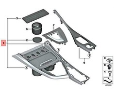 Bmw Vidurinė Konsolės Dekoras Taurės Laikiklis F20 F21 F22 F87 Originalus 51166993607