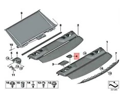 BMW Viršutinio Tetherio Apsauga F22 F30 F32 F87 M2 M3 M4 Originalus 51467287104
