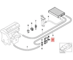 BMW Wasserventil Mit Zusatzwasserp 3 E46 X3 E83 Z3 E36 Originalus 64118369807