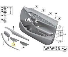 BMW X1 E84 Kairio Slenkstis Variklio Langų Originalus 51412992937