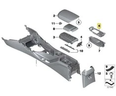 Bmw X1 E84 Telefono Atramėlė Viršutinė Dalis Originalus 51162992000
