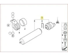 Bmw X1 E84 X3 F25 Degalų Filtras Su Šildymu Originalus 13328576972