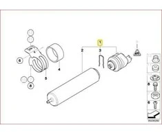 Bmw X1 E84 X3 F25 Degalų Filtras Su Šildymu Originalus 13328576972