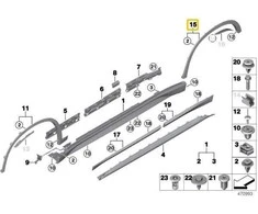 Bmw X1 F48 Galinio Kairio Rato Angos Detalė Originalus 51778067703