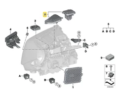 Bmw X1 F48 Lci 2018 2019 Kairysis Led Ženklas Originalus 63119477819