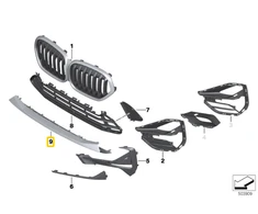 Bmw X1 F48 Lci 2018 2019 Oro Vežimo Panelės Ventiliatorius Originalus 51117954211