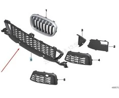 Bmw X1 F48 Vidurinis Grotas Originalus 51118059888