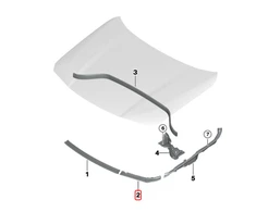 Bmw X2 F39 Kairės Priekinės Kapoto Sandarinimas Originalus 51767462095