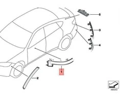 BMW X2 F39 Z4 G29 Dešinės Šoninės Rodiklio Priedas Originalus 63137461786