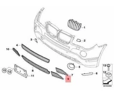 Bmw X3 E83 LCI Kairio Atviras Grotas Originalus 51113416207