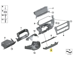 Bmw X3 F25 2009 2017 Centrinis Valdymo Blokas Apdangos Originalus 51459201670