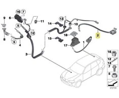BMW X3 F25 Naujas originalus 9321005 61129321005 Teigiamas akumuliatoriaus laidas 2012