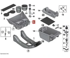 Bmw X3 F25 Taurės Laikiklis Originalus 51169184498