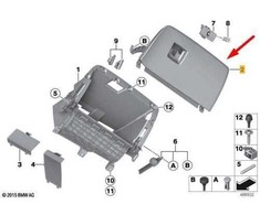 Bmw X3 F25 X4 F26 Deckel Handschuhkasten Originalus 51166839001