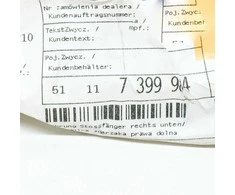 Bmw X3 G01 X4 G02 Priekinio Bamperio Dešinysis Įdėklas Originalus 51117399984