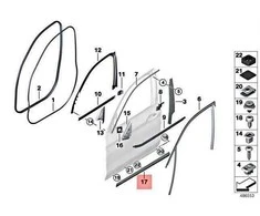 Bmw X3 G01 X4 G02 Priekinis Kairys Durų Aparatas Originalus 51138499209