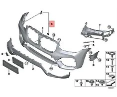Bmw X3 G01 X4 G02 Priekinis Originalus 51117484789