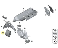 BMW X3 G01 X4 G02 Šoninis Absorber Originalus 51477399005