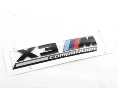 BMW X3 M F97 Konkurencija Galinė bagažinės emblema su užrašu 51148077609 Originali