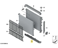 Bmw X3 G01 X4 G02 Apatinė Dangtelis Originalus 17118642758