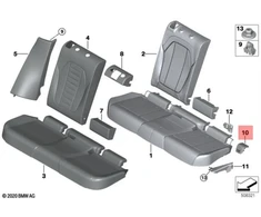 Bmw X3 X4 Isofix Dėklas Dešinės Originalus 52107474102