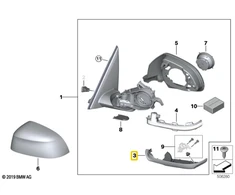 Bmw X3 X5 Dešinė Apatinė Dėžė Originalus 51167468256